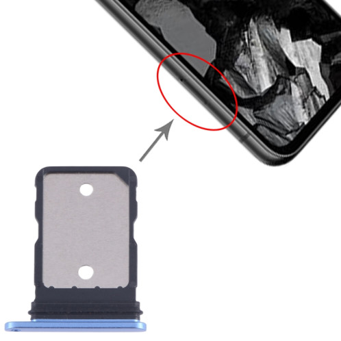 Pour Google Pixel 8a Plateau de carte SIM d'origine (bleu) SH167L731-04