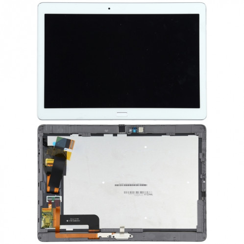 Écran LCD d'origine pour Huawei MediaPad M2 10.0 M2-A01W/M2-A01L numériseur assemblage complet avec cadre (blanc) SH72WL1930-06