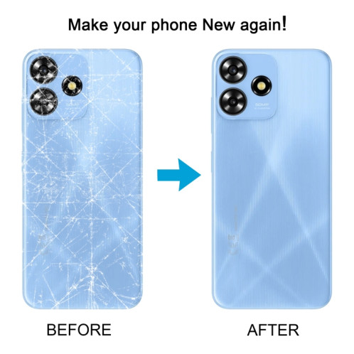 Pour le couvercle arrière de la batterie intelligente ZTE Blade V50 (bleu) SH95LL802-07