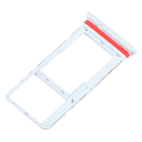 Pour Alcatel 1T 10 pouces 2020 8091 Plateau pour carte SIM + Plateau pour carte Micro SD (Blanc) SH208W1360-04