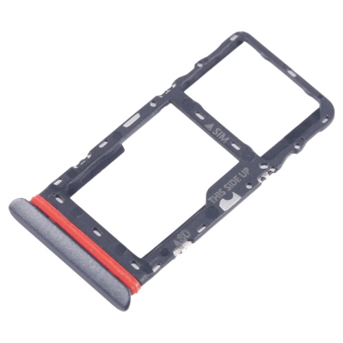 Pour TCL Tab 10 5G 9183G Plateau de carte SIM + Plateau de carte Micro SD (Noir) SH209B1512-04