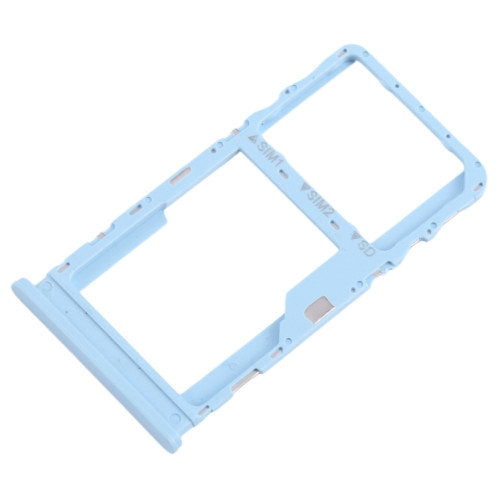 Pour TCL 305 plateau de carte SIM + SIM/Micro SD d'origine (bleu) SH236L1228-04