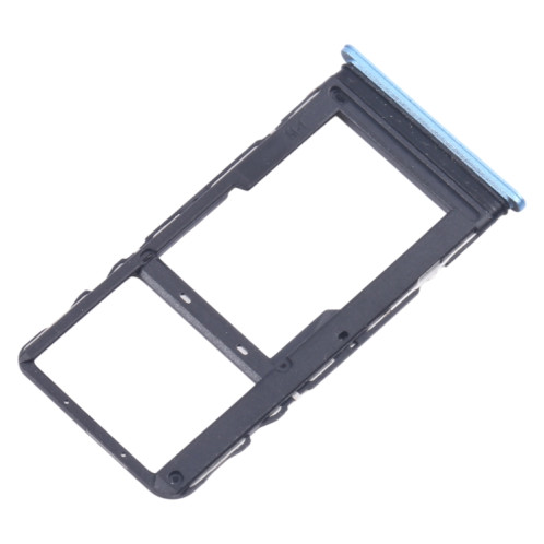 Pour TCL 20L / 20 Lite Plateau de carte SIM d'origine + Plateau de carte Micro SD (Bleu) SH252L1654-04