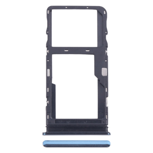 Pour TCL 20s plateau de carte SIM d'origine + plateau de carte Micro SD (bleu) SH254L1039-04