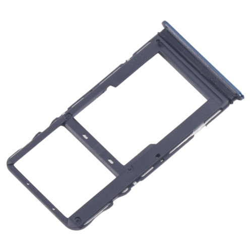Pour TCL 20s plateau de carte SIM d'origine + plateau de carte Micro SD (bleu) SH254L1039-04