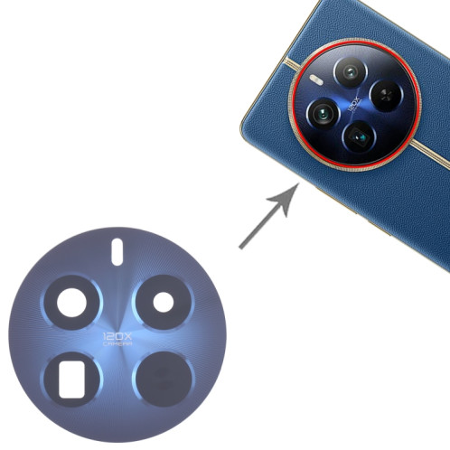 Pour Realme 12 Pro+ 10 pièces Objectif de caméra arrière d'origine (bleu) SH261L1893-04