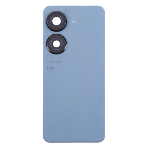 Pour Asus Zenfone 9 AI2202 Cache arrière de batterie d'origine avec cache d'objectif d'appareil photo (bleu) SH62LL631-07