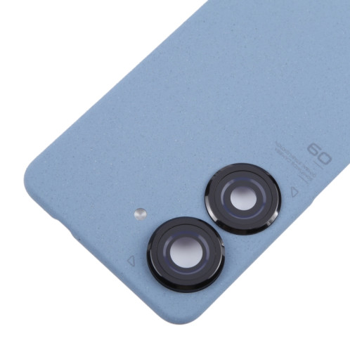 Pour Asus Zenfone 9 AI2202 Cache arrière de batterie d'origine avec cache d'objectif d'appareil photo (bleu) SH62LL631-07