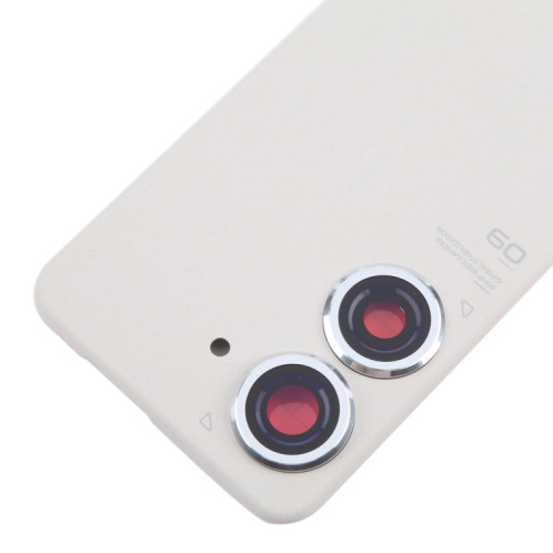 Pour Asus Zenfone 9 AI2202 Couvercle arrière de la batterie d'origine avec couvercle d'objectif de caméra (blanc) SH62WL537-07