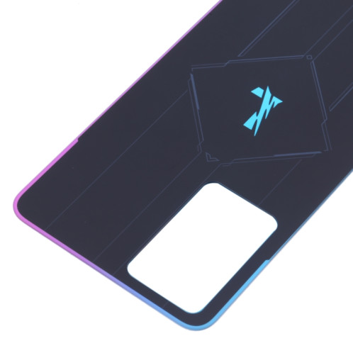 Pour OPPO Reno7 Pro 5G Couvercle arrière de la batterie en verre d'origine (noir coloré) SH9CAL1830-06