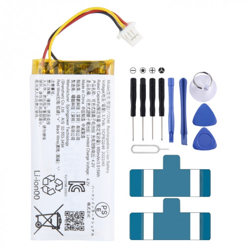 Batterie pour haut-parleur d'écouteurs Bluetooth 950mAh 772246 pour SONY SH8349160-04