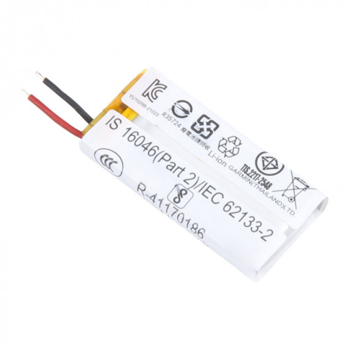 Batterie de remplacement 117 mAh 361-00156-00 pour Garmin SH835216-04