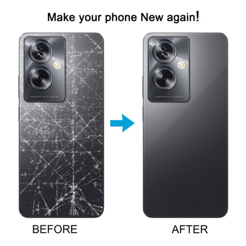Pour OPPO A79 5G Couvercle arrière de batterie d'origine avec objectif d'appareil photo (violet) SH75PL656-07