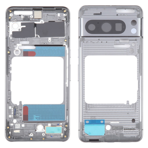 Pour Google Pixel 8 Pro, plaque de cadre central d'origine (noire) SH392B1386-06