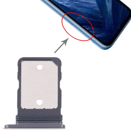 Pour Google Pixel 8a Plateau de carte SIM d'origine (noir) SH398B1042-04