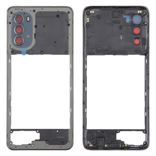 Pour Motorola Moto G52 Plaque de cadre central d'origine (noir) SH429B162-06