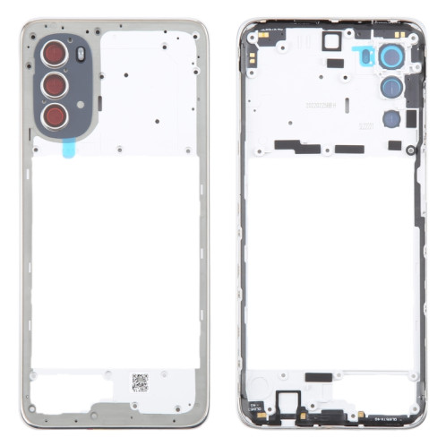 Pour Motorola Moto G52 Plaque de cadre central d'origine (argent) SH429S1484-06