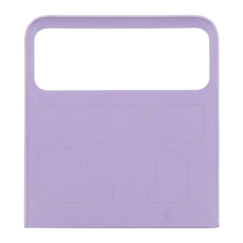 Pour Motorola Razr 40 Couvercle arrière de la batterie de la partie supérieure d'origine (violet) SH435P611-07