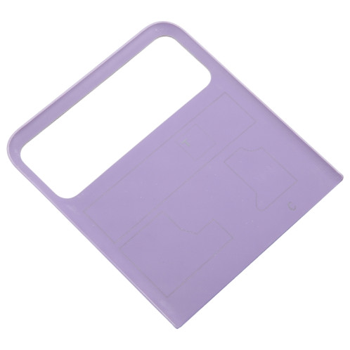 Pour Motorola Razr 40 Couvercle arrière de la batterie de la partie supérieure d'origine (violet) SH435P611-07
