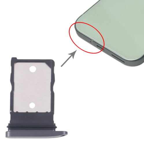 Pour le plateau de carte SIM d'origine de Google Pixel 9 (noir) SH585B1568-04
