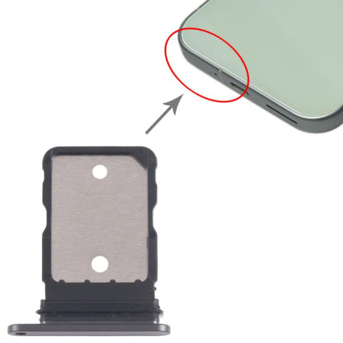 Tiroir de carte SIM d'origine pour Google Pixel 9 Pro (noir) SH586B1319-04