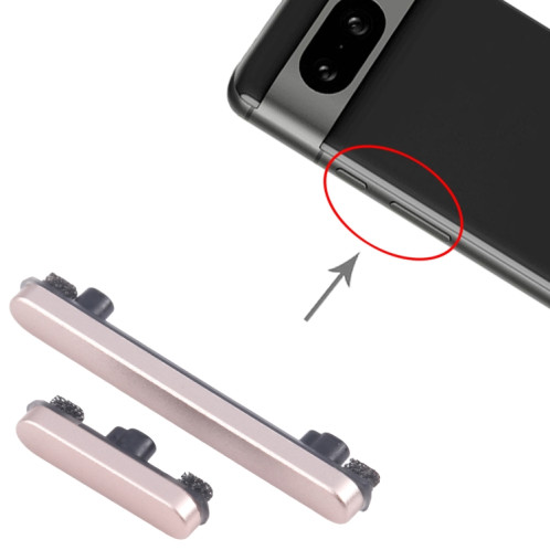 Bouton d'alimentation et bouton de contrôle du volume d'origine pour Google Pixel 8 (or) SH587J1268-04