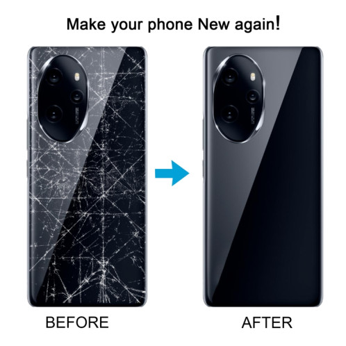 Pour Honor 100 Pro Cache arrière de la batterie (blanc) SH95WL1226-07
