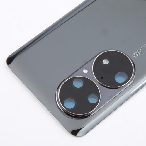 Pour Huawei P50 Pro Cache arrière de batterie avec objectif d'appareil photo (noir) SH06BL1279-07