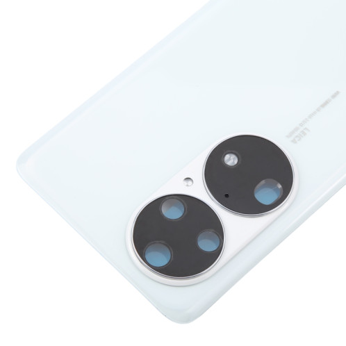 Pour Huawei P50 Pro Cache arrière de batterie avec objectif d'appareil photo (blanc) SH06WL314-07
