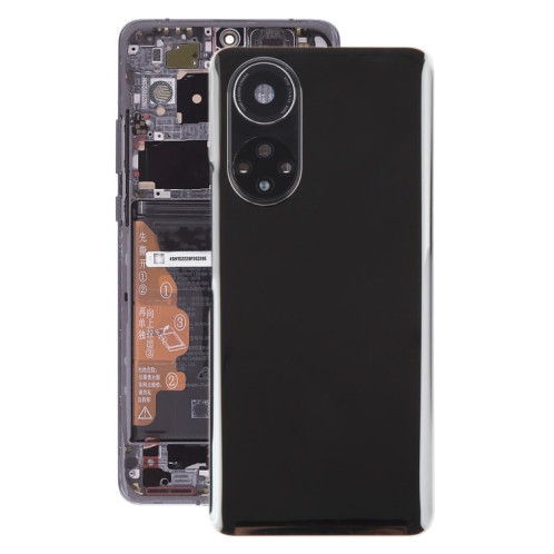 Pour Huawei Nova 9 Cache arrière de batterie avec objectif d'appareil photo (noir) SH07BL298-07