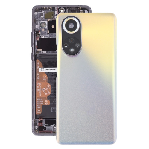 Pour Huawei Nova 9 Cache arrière de batterie avec objectif d'appareil photo (argent) SH07SL1890-07