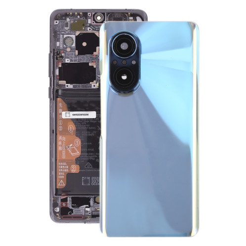 Pour Huawei Nova 9 SE Cache arrière de la batterie avec objectif de l'appareil photo (bleu) SH08LL1068-07