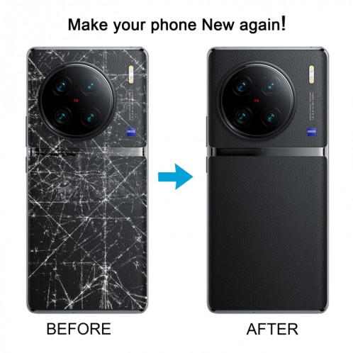 Pour vivo X90 Cache arrière de la batterie avec cache de l'objectif de l'appareil photo (noir) SH34BL1424-07