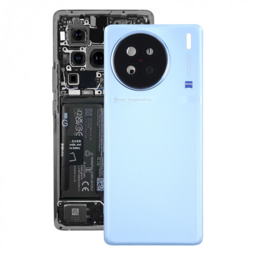 Pour vivo X90 Cache arrière de la batterie avec cache de l'objectif de l'appareil photo (bleu) SH34LL1825-07