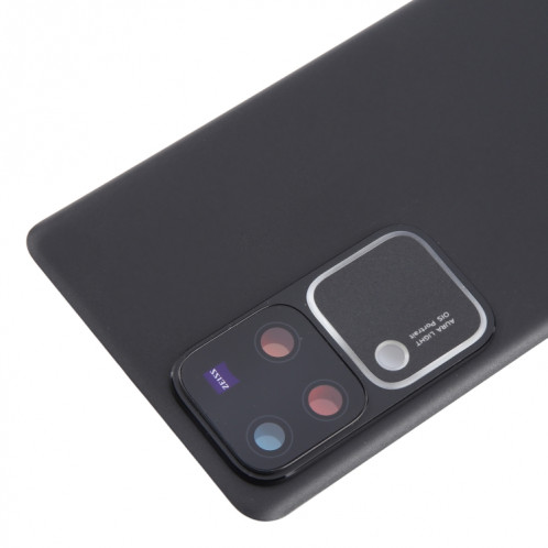 Pour vivo V30 Pro Cache arrière de la batterie avec cache de l'objectif de l'appareil photo (noir) SH56BL1179-07