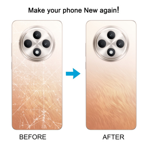 Pour OPPO Reno12 F Cache arrière de batterie d'origine avec cadre central (orange) SH57EL1740-07