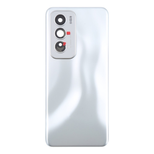 Pour OPPO Reno12 Global Original Cache arrière de batterie avec cache d'objectif d'appareil photo (argent) SH62SL1004-07