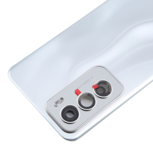 Pour OPPO Reno12 Global Original Cache arrière de batterie avec cache d'objectif d'appareil photo (argent) SH62SL1004-07