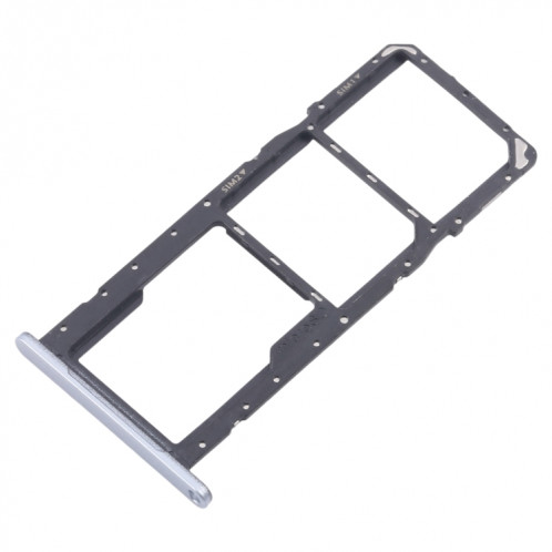 Pour Samsung Galaxy A06 SM-A065F Tiroir de carte SIM d'origine + Tiroir de carte SIM + Tiroir de carte Micro SD (Argent) SH704S1987-04