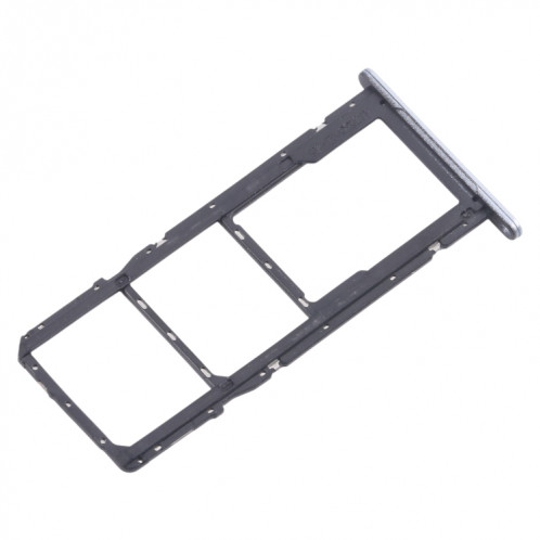 Pour Samsung Galaxy A06 SM-A065F Tiroir de carte SIM d'origine + Tiroir de carte SIM + Tiroir de carte Micro SD (Argent) SH704S1987-04