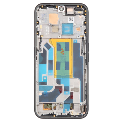 Pour Nothing Phone (2A) A142 5G Original AMOLED LCD Screen Digitizer Assemblage complet avec cadre (Noir) SH709B723-07