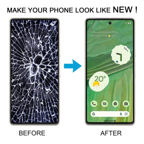 Pour Google Pixel 7 GVU6C GQML3 GO3Z5 OLED LCD Écran Numériseur Assemblage Complet avec Cadre SH87101083-07