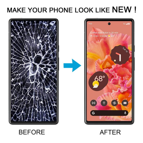 Pour Google Pixel 6 GB7N6 G9S9B16 G9S9B Écran LCD TFT numériseur assemblage complet, ne prenant pas en charge l'identification des empreintes digitales SH8716524-07