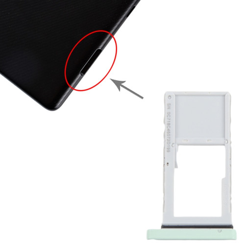 Pour TCL NxtPaper 10s 4G Plateau de carte Micro SD d'origine (vert) SH728G1624-04