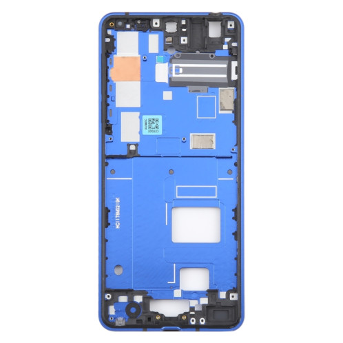 Pour Sharp Aquos R5G Plaque de cadre central d'origine (bleu) SH744L599-06