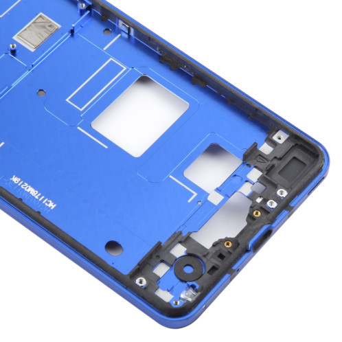 Pour Sharp Aquos R5G Plaque de cadre central d'origine (bleu) SH744L599-06