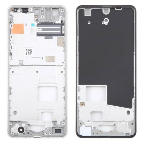 Pour Sharp Aquos R5G Plaque de cadre central d'origine (argent) SH744S703-06