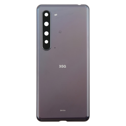 Pour Sharp Aquos R5G Cache arrière de batterie d'origine (noir) SH46BL663-07