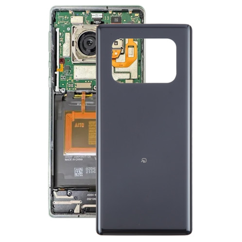 Pour Sharp Aquos R6 Cache arrière de batterie d'origine (noir) SH51BL1566-07