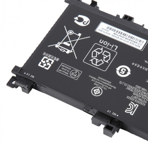 Batterie Li-ion 15,4 V 63,3 Wh 4112 mAh pour HP OMEN 15-AX200 15-AX218TX 15-AX210TX 15-AX235NF 15-AX202N 15-BC200 HSTNN-DB7T 905277-855 TE04XL SH88541100-04